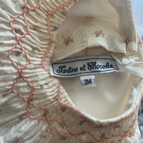 Tartine et Chocolat Baby Girl Flower Cotton Dress 3M - Picture 5 of 8